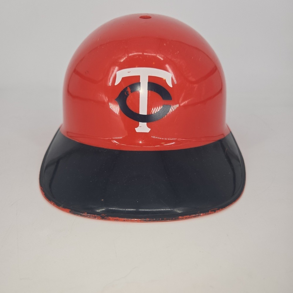 Minnesota Twins Batting Helmet Plastic Souvenir Cap Display MLB TC Logo Red Blue